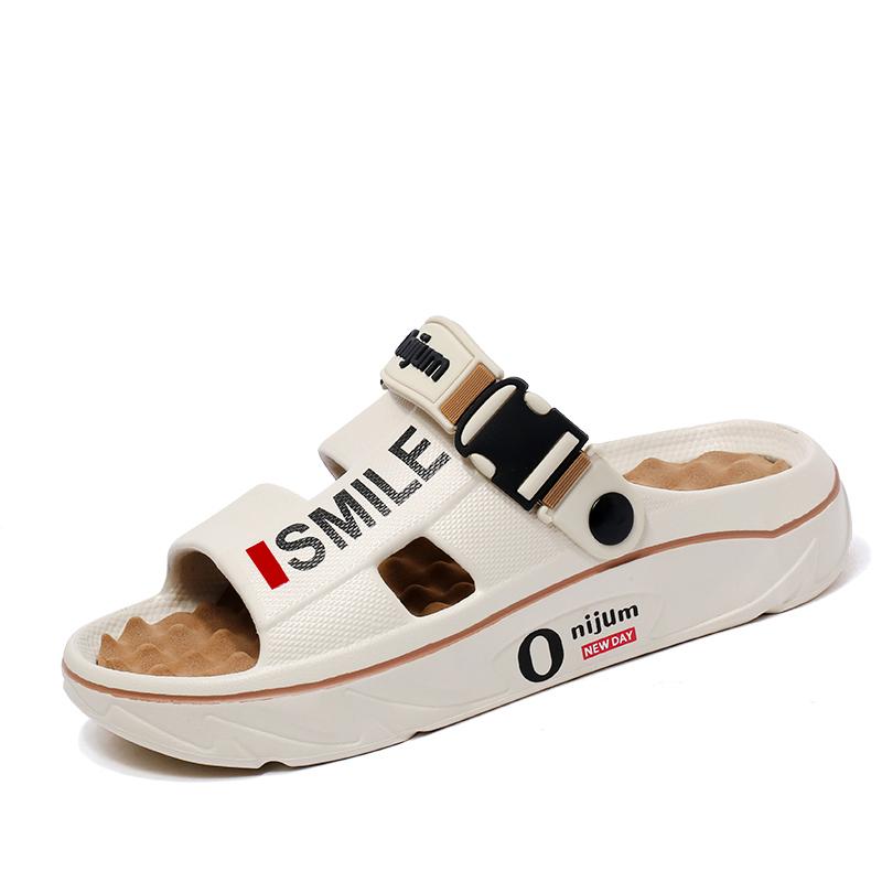 

Мужские женские сандалии новые большие размеры пляжная обувь модные тапочки на платформе мужские легкие дышащие повседневные спортивные сандалии мужская обувь 36-37