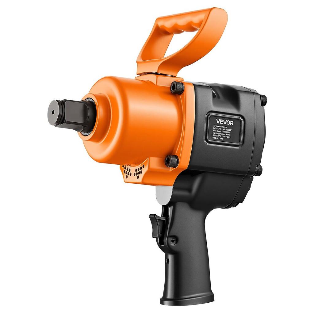 1-Inch Air Impact Wrench, Twin Hammer Air Impact Gun, Up To 1626N.m Reverse Torque, 4600RPM 6-Speed Pneumatic Wrench for Heavy Duty Auto Repairs and