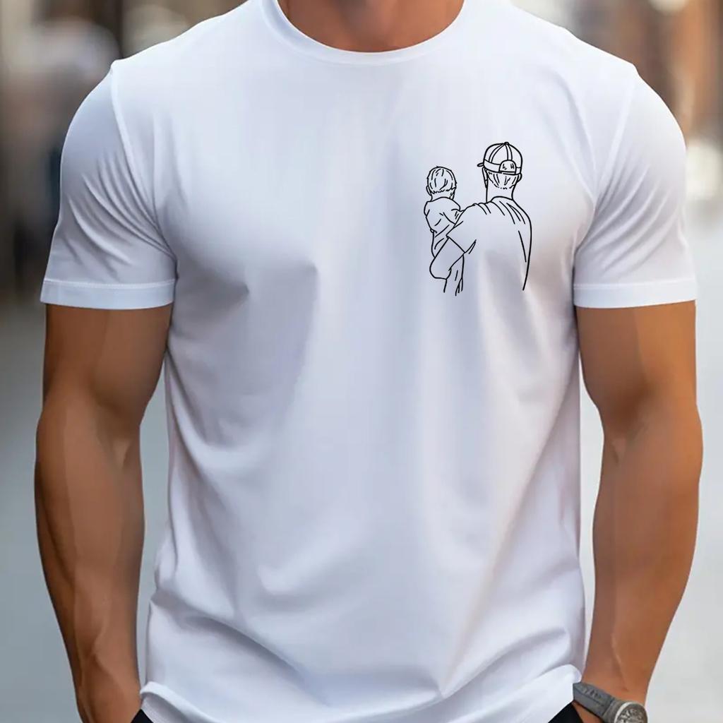 Stylish Graphic Unisexs Tshirt 100 Cotton Printed Versatile Casual Comfortable Loose Fit Simple Design