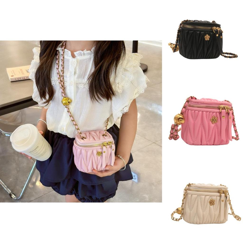 New Fashion Womens Flower Shape Lock Single Shoulder Bag With Quilted Design For Daily Use