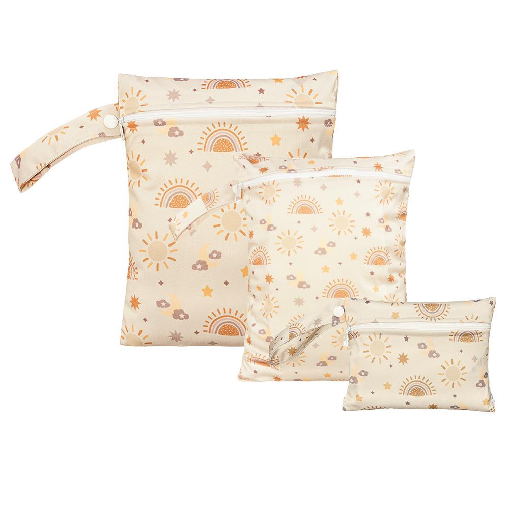 3-Piece Cute Travel and Storage Bag Set: Dustproof Hanging Bag, Clothes Organizer, Diaper & Miscellaneous Bag