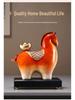Colorful Prosperity Horse Figurine: Elegant Decor for Office, Living Room, or Hallway - Ideal Housewarming or Opening Gift