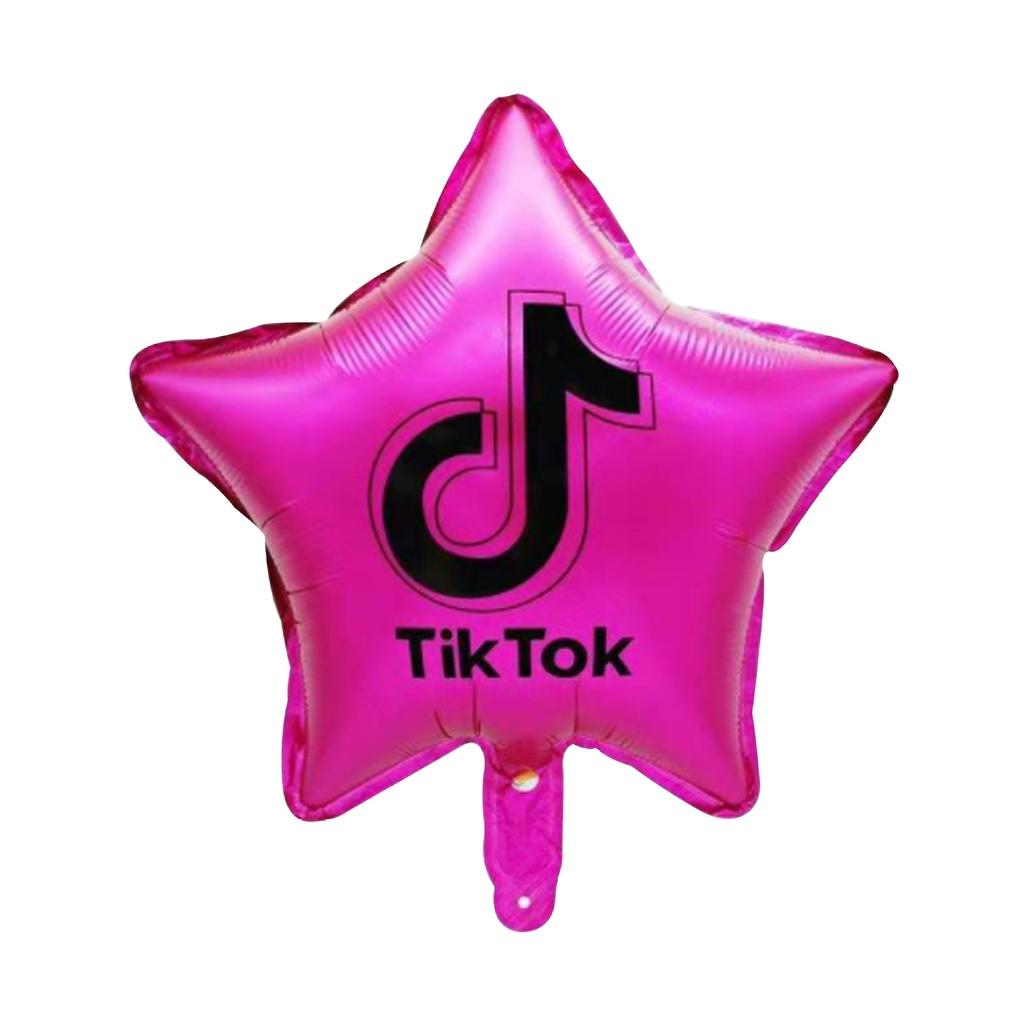 

Фольгированный шар Tik Logo Tok Star Взрослые Дети Декор для вечеринки по случаю дня рождения 60 Принадлежности RoseRed Star,45cm/18in