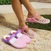 Summer New Jelly Sandals for Women 2025 Outdoor Casual Flat Shoes On Garden Beach Slippers for Women Soft Breathable Women Shoes