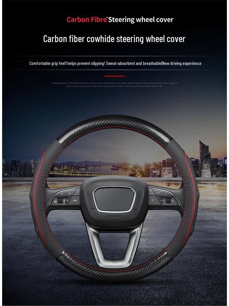 Jaguar Steering Wheel Cover: XEL, XFL, F-PACE, XJ, Suede & Leather, All-Seasons