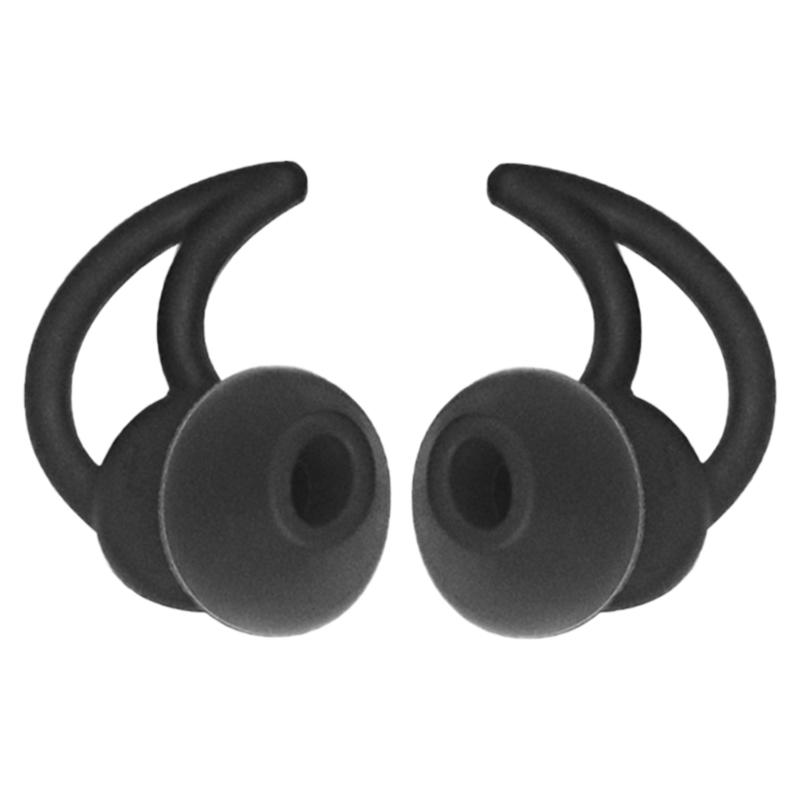 

1 Pair Small Silicone Earbud Tips Replacement Ear Tips for QC30 QC20 Wireless Headphone Rubber Tips Earbud Covers чёрный