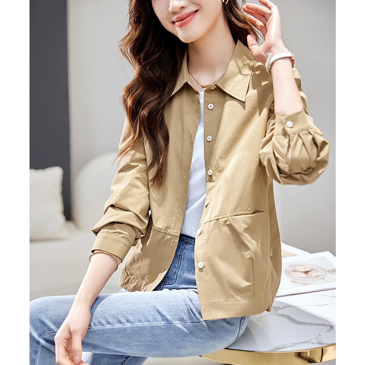 

New Spring Casual and Versatile Design Shirt Jacket 2XL
