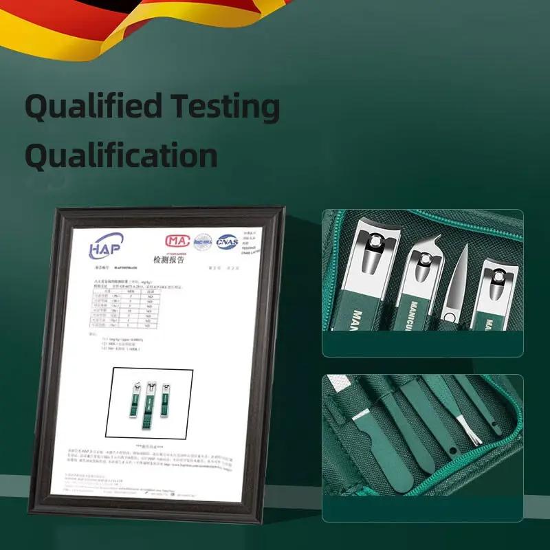 9 Pcs Set Professional Piece Nail Care Kit Stainless Steel Manicure & Pedicure Set Nail Clipper Set with Travel Case