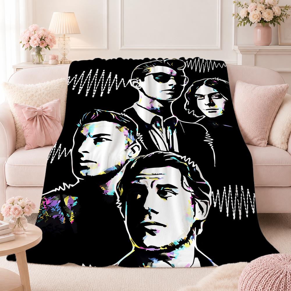 Rock Band A-Arctic MonkeysS Throw Summer Flannel Throw Blanket Soft Antistatic Washable KidFriendly Couch Bed