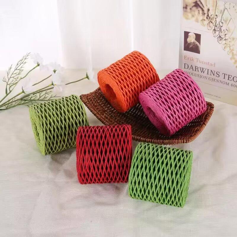 Mengchu DIY Raffia Woven Bag and Summer Straw Hat Materials 100% Cotton Thread for Hand Knitting Fancy Yarn Style