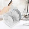Drip Shelf Plate Rack Organizer Useful Foldable Kitchen White Plastic Dish Rack Tools Kitchen Drainer Rack