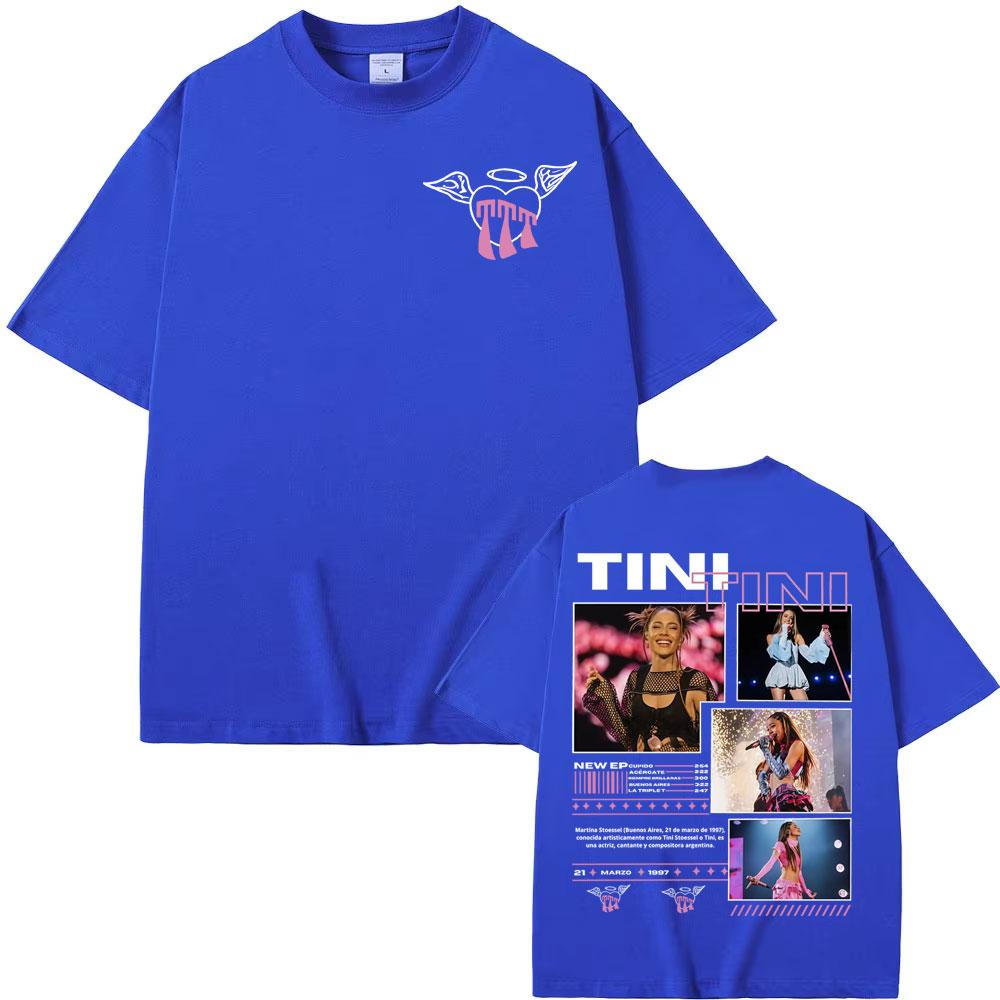 Singer TINI STOESSEL Tour 2025 Merch T Shirts Unisex Womens Clothing Harajuku Aesthetic Tshirts High Quality Short Sleeve T Shirt