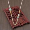 Thin Mambo Hand-Woven Lucky Knot Pendant Necklace Rope for Jade Buddha Pendants.