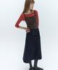 CITYBREEZE Frame Wrap Skirt_Navy
