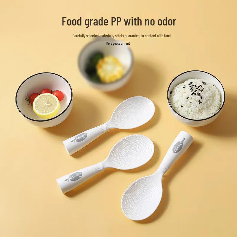 Non-Stick Standable Rice Spoon - Heat-Resistant Serving Spatula for Rice Cookers