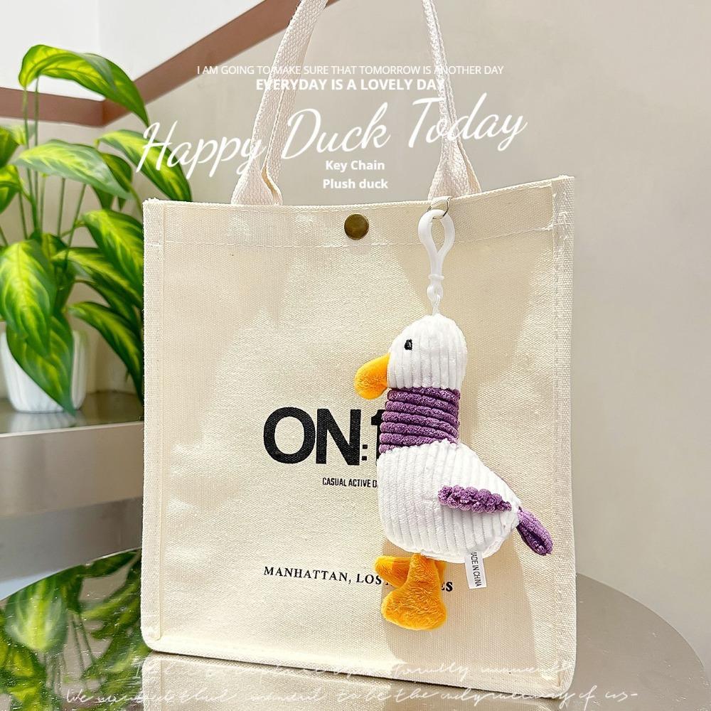 Portachiavi anatra che fa rifornimento, ciondolo, bambola bambola bambola, femminile, carino ornamento bambola di peluche boutique
