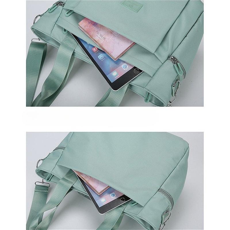 Women’s Large Capacity Nylon Tote Bag Waterproof Shoulder Handbag Casual Crossbody Bag Multi Pocket Travel Work Shopping Purse