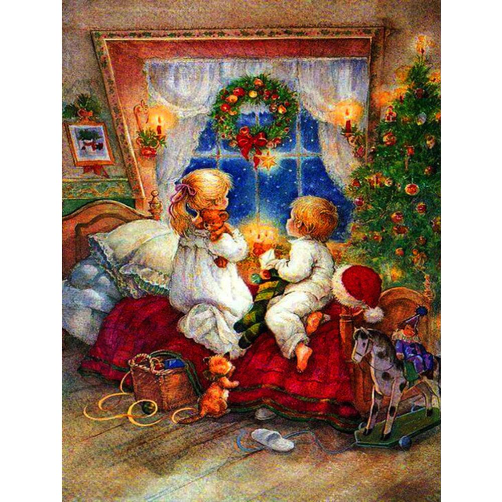 5D Diamond Painting Landscape Door Rhinestone Kit Sale Diamond Embroidery Christmas Tree Needlework Sets Handmade Gift