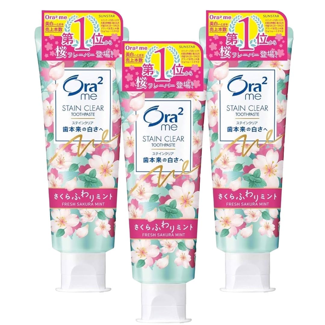 

Ora2 Ora2 Me Stain Clear Paste Зубная паста Sakura Fluffy Mint 130 г Набор из 3 Отбеливающая Отбеливающая зубная паста Желтизна Зубы Изменение цвета Пятна Плохие