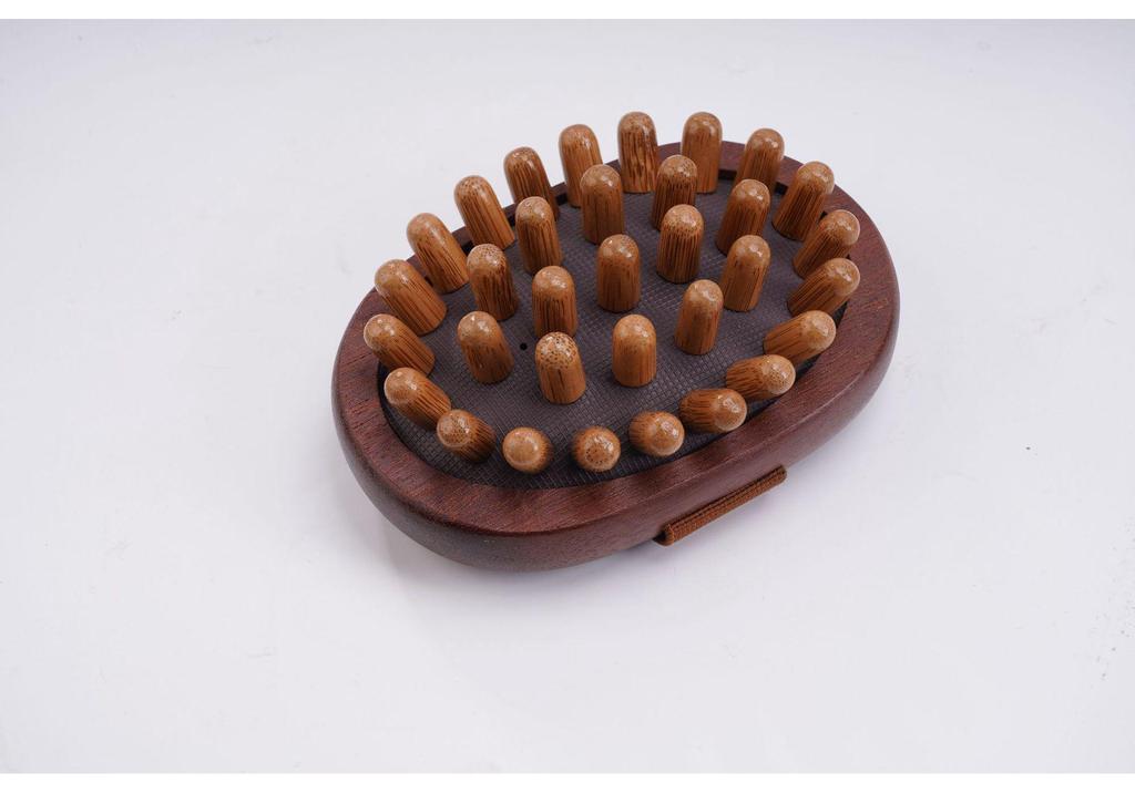 Sandalwood Rebound Massage Comb for Hair and Body
