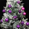 Christmas Ball Ornaments 36 Pcs Christmas Tree Decorations Set 2.4in Shatterproof Plain Color Plastic Balls for Holiday