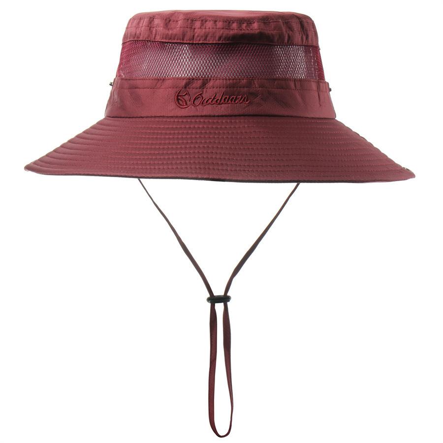 New solid color big edge bucket hat outdoor sunscreen breathable basin hat sun hat summer men's and women's sand hat