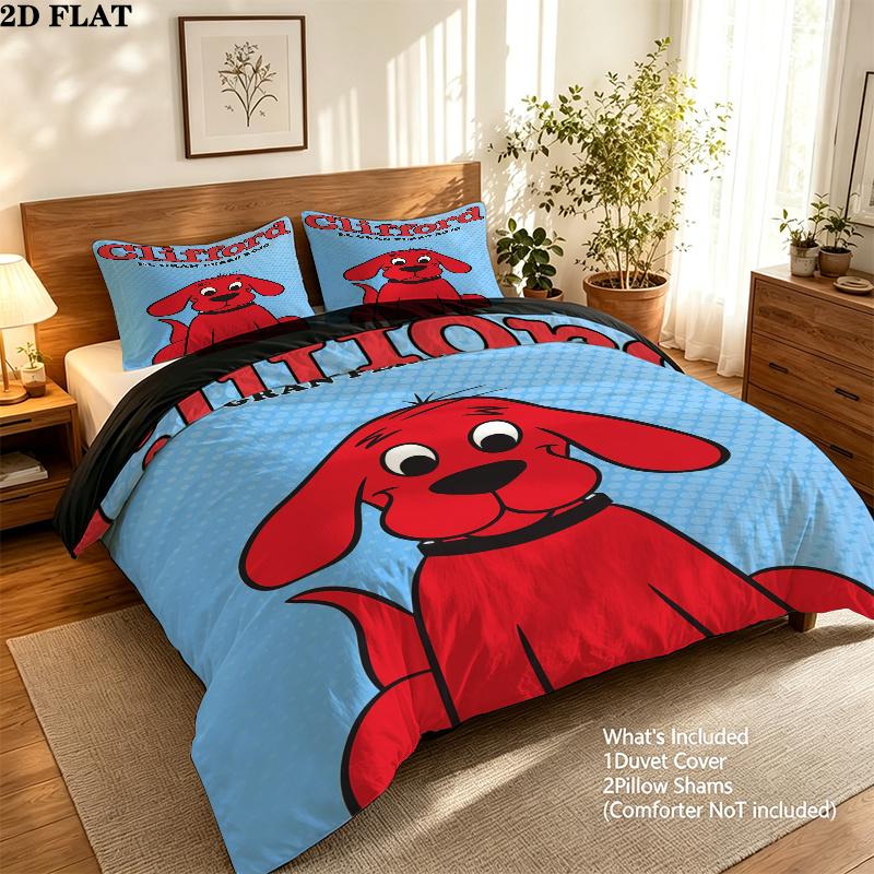 Pimpa Bedding Quilt Set Quilt Cover Pillowcase Home Decoration Birthday Gift (1 * duvet cover + 2 * pillowcase, without core)