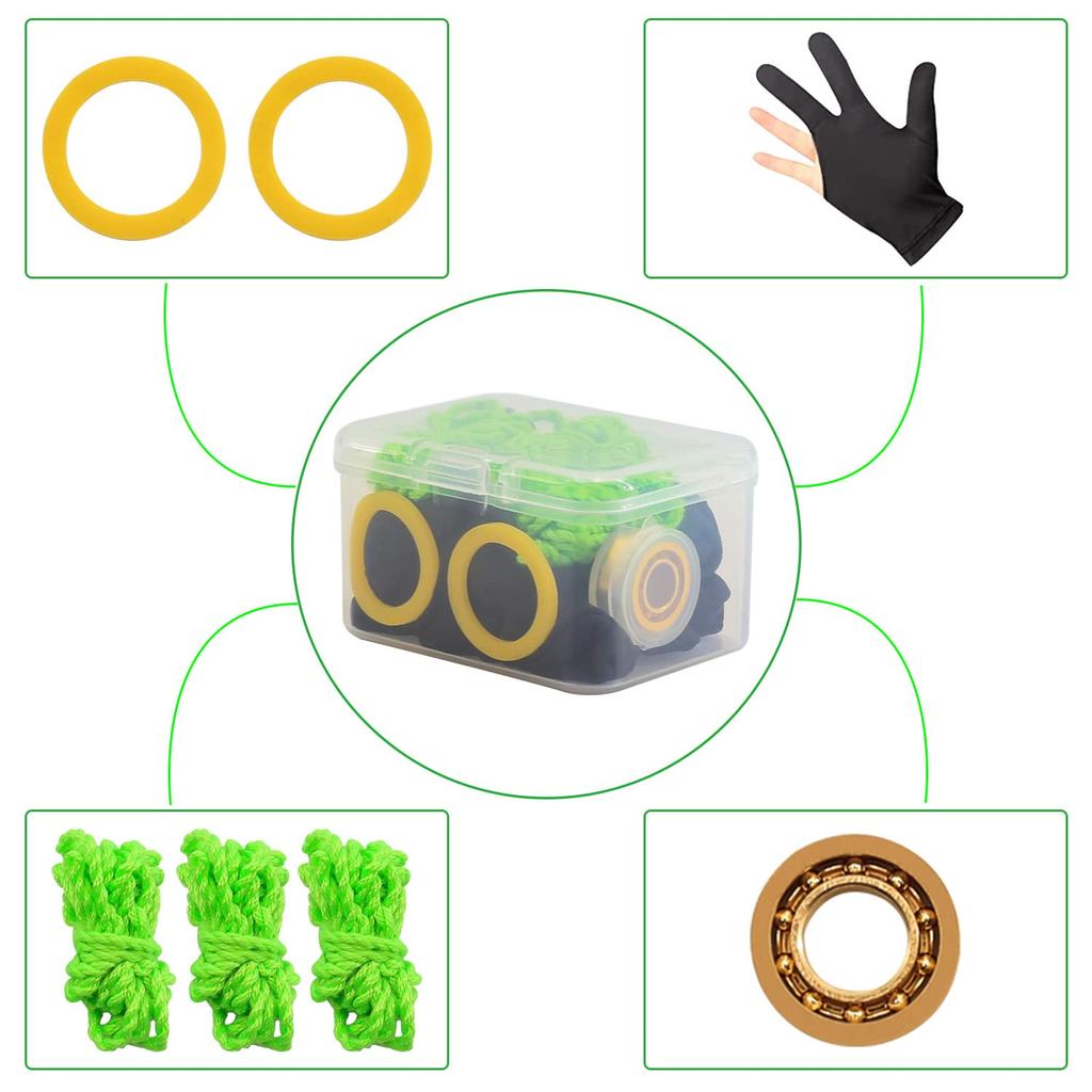 Bind Yo-Yo, Kids' Metal Yo-Yo for Beginners, Replacement High-Precision Ball Bearings, Gloves, Bearing Stickers, 3 Yo-Yo Strings, and Accessory