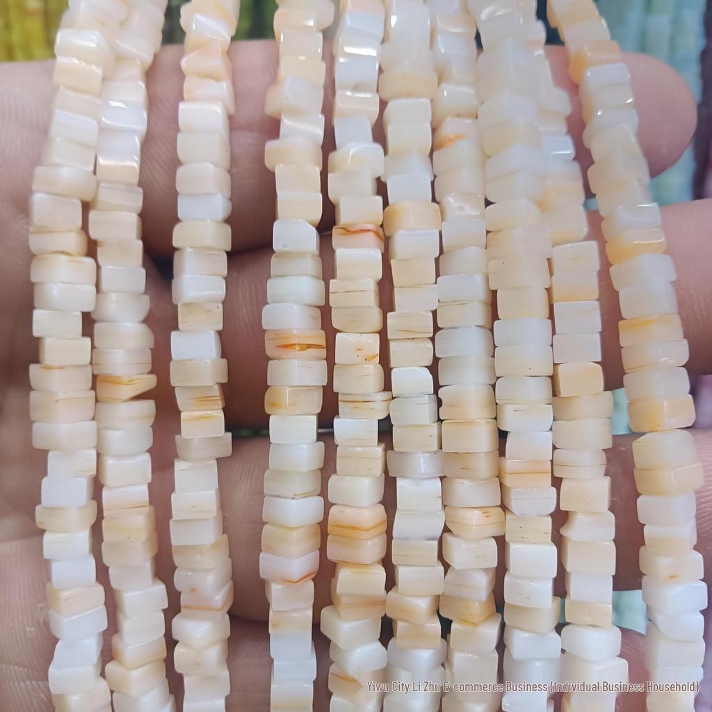 3x4mm Nepal Lampwork Quadratische Perlen für DIY Schmuckherstellung