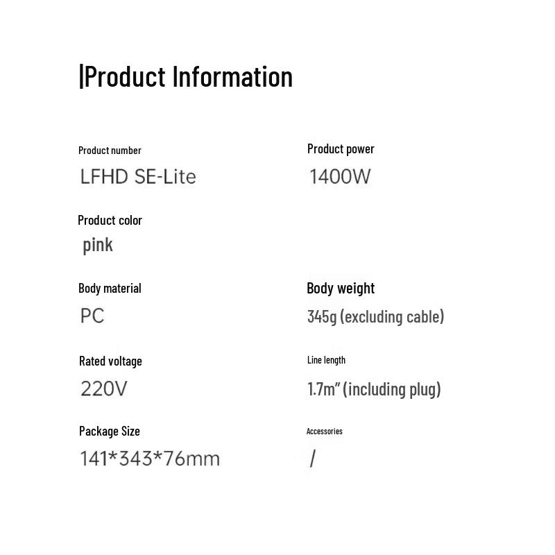 LAIFEN High-Speed Hair Dryer