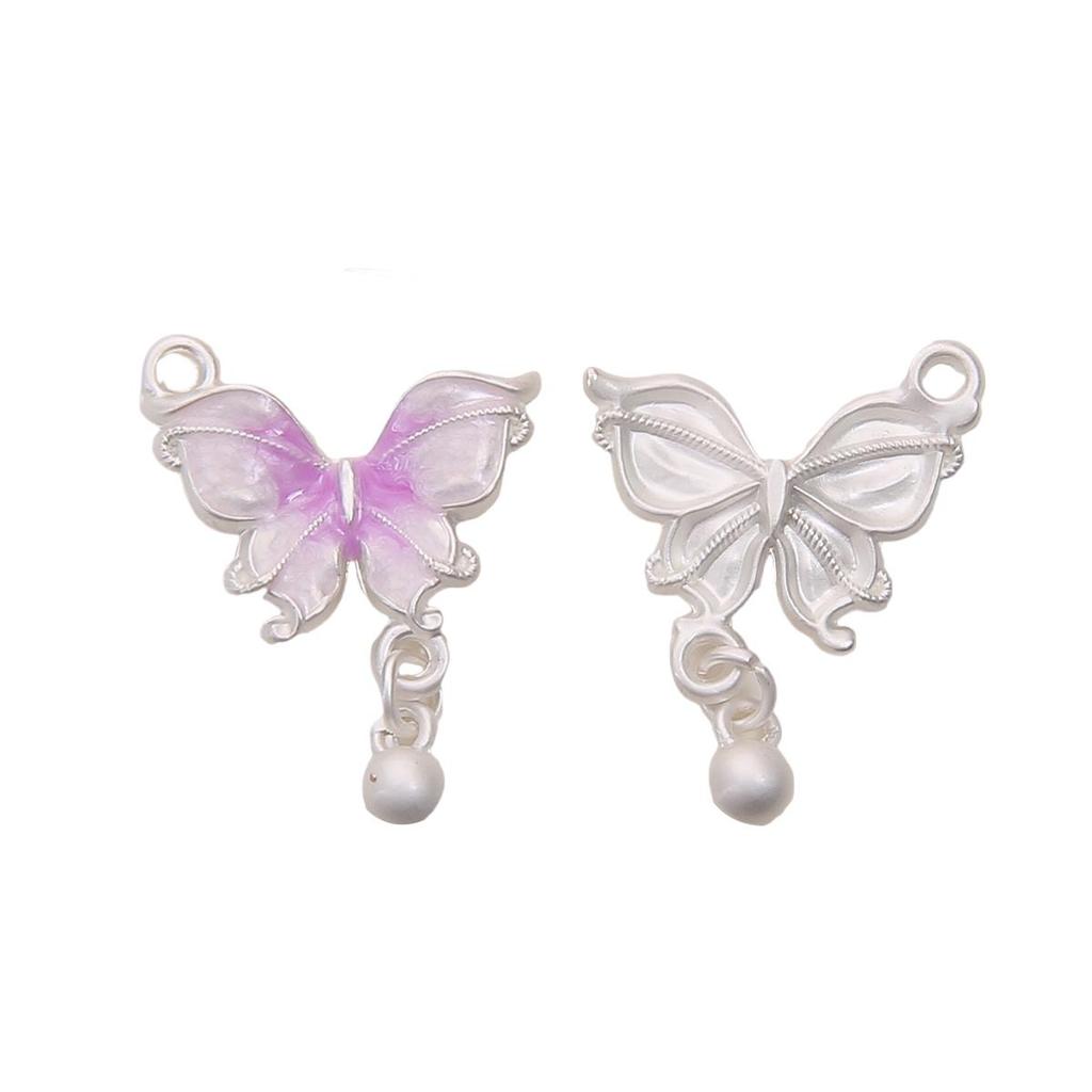 1pc/bag Alloy Matte Dripping Oil Pendant DIY Bracelet Necklace Earrings Jewelry Accessories