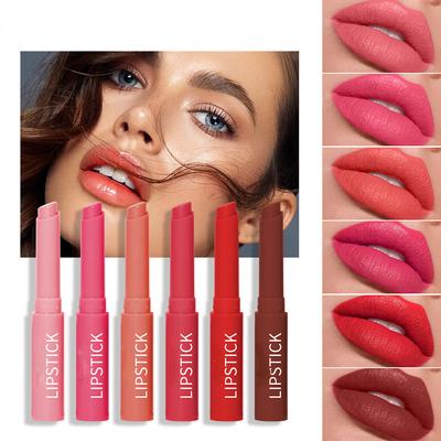 Lipstick Pencil Lip Liner 6 Colors Velvet Matte Waterproof Long Lasting Smudge Proof Lip Pen for Lips Makeup Cosmetic