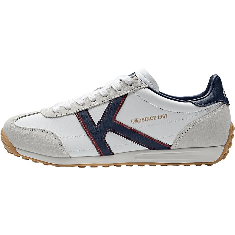 Kappa Unisex Retro Casual Thick-Soled White Sneakers EUR 37