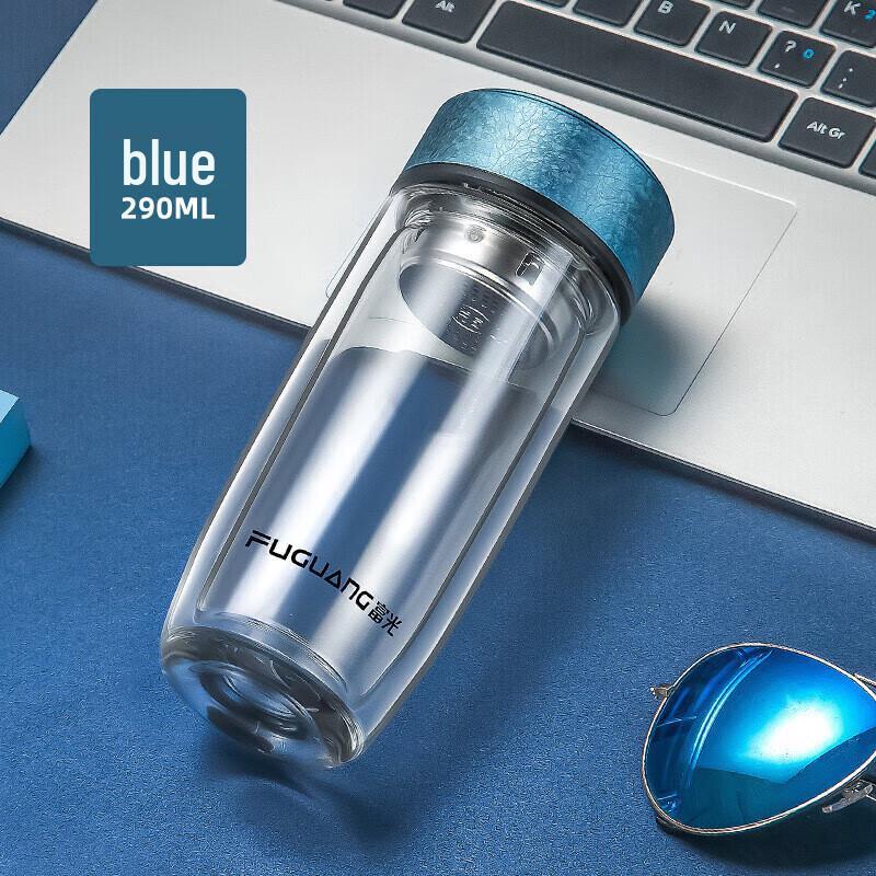Fuguang YiQing Double-Layer Glass Office Mug