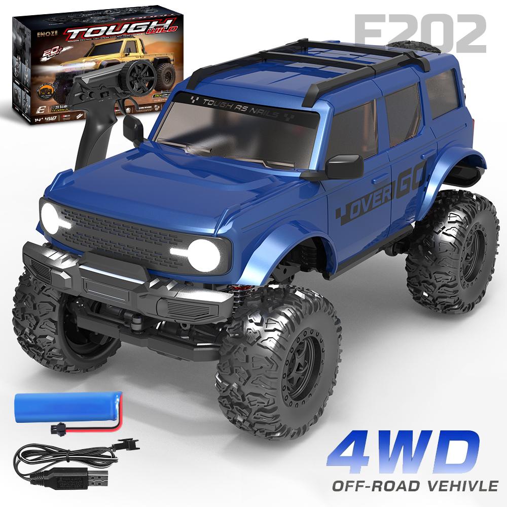 

NEW E201 E202 1:20 RC Car Full-scale 4wd 20km/h High-speed with Light Tough Wild Climbing Off-road Vehicle Toys Boy Rc Cars Gift