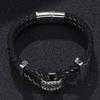 New High Quailty Jewelry Bracelet Bangle Genuine Leather Hand Chain Buckle Friendship Men Women Bracelet Gift