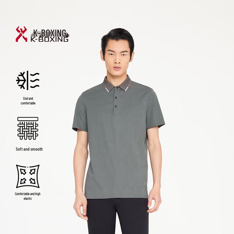 K-Boxing Men s Summer Casual Business Short Sleeve T-Shirt BTBR2306 3XL