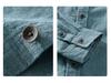Men's Ramie Long-Sleeve Shirt - Spring/Autumn Casual Loose Fit, Youth Classic Style (Model 9798)
