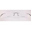 RSINC Rahmenlose Waffengrau Schwarzer Rahmen/Brille für Männer & Frauen Superdünn- (IB-18) M1 | 21003 52-18-140 (Gun Grey Schwarz) Gun Grey Black - 21003