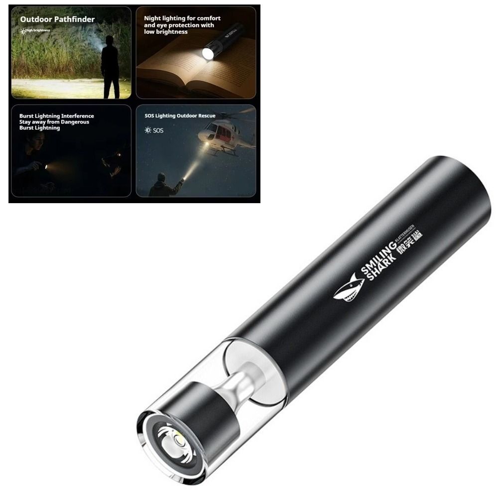 Ultra Bright Strong Light Flashlight Magnetic LED Flashlight  Outdoor Camping Hiking