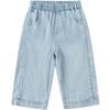 Balabala Girls' Summer Sweet Wide-Leg Denim Pants