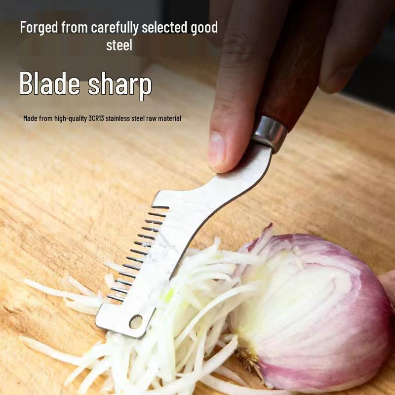Stainless Steel Multi-Purpose Green Onion Cutter and Grater Tool