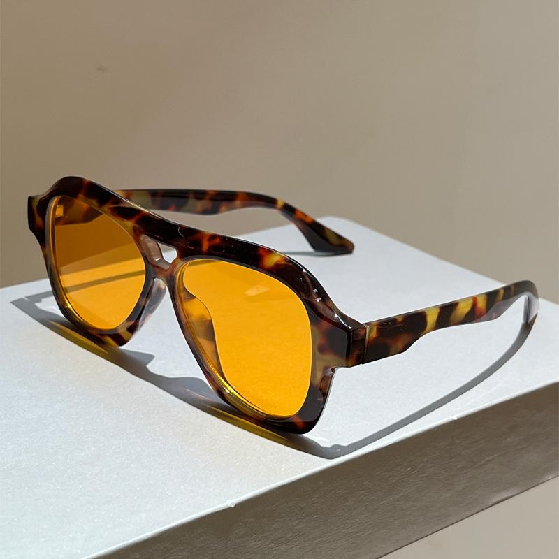 KAMMPT Vintage Pilot Sunglasses Men Fashion Solid Color Outdoor Decor Shades Women 2026 New In Double Bridge Casual Sun Glasses