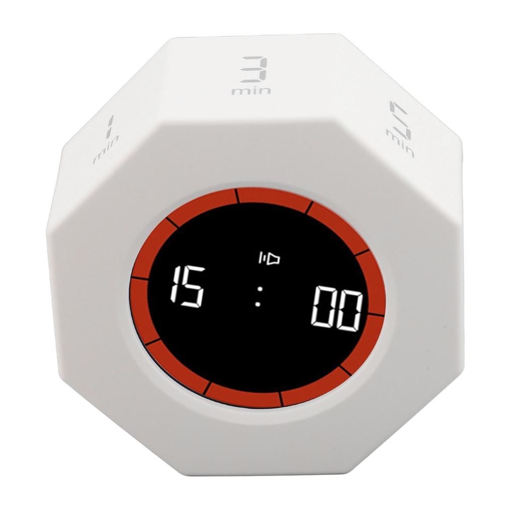 Octagon Timer Desk Productivity Timer Cube with G Sensor for Task Work Study Kitchen 1 3 5 15 30 60 90min Custom