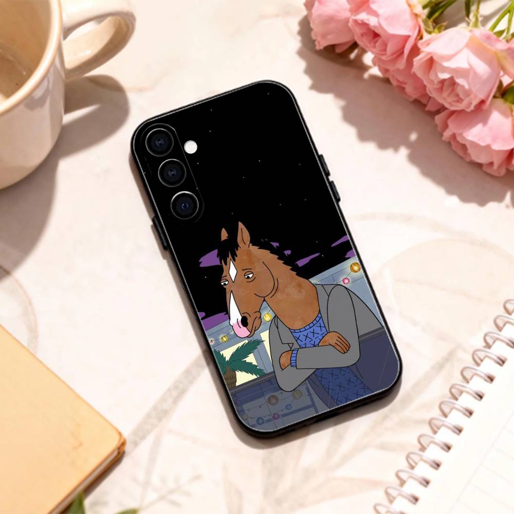 S-Sad B-BoJack Horseman Phone Case For Samsung Galaxy A73,A72,A71,A70,A53,A52,A51,Others Soft Black Shell