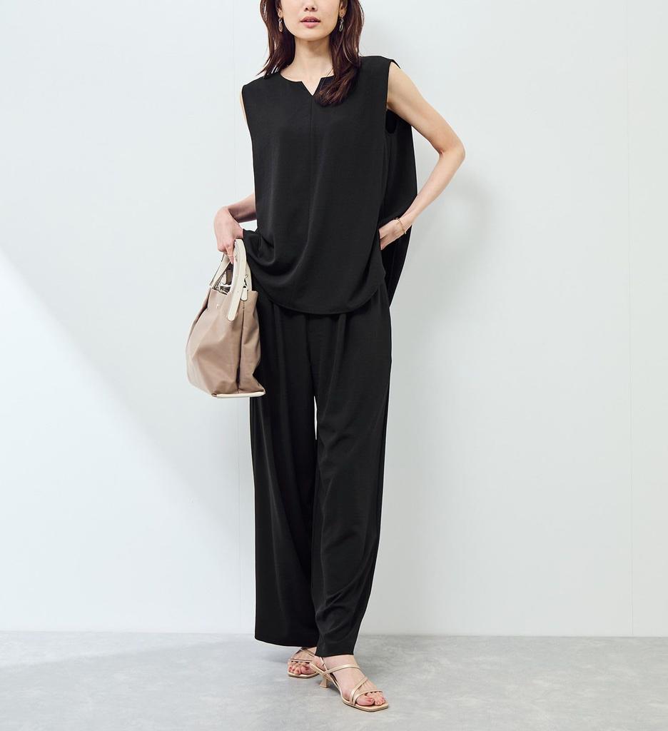 Rope Picnic Jog Easy Wide Pants GDS55030 Black Main Size 38 Set-Up Women's (01)