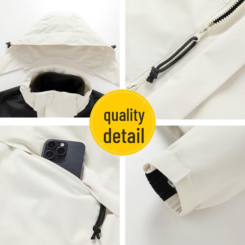 MiiOW Couple's 3-in-1 Windbreaker Jacket