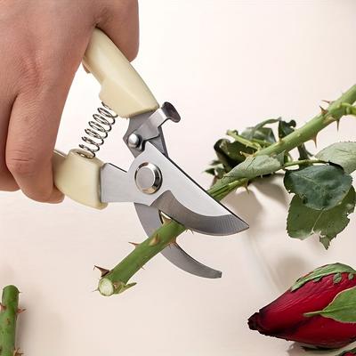 Tainless Steel Garden Scissors, Repair Branch Flower Picking Fruit Gardening Plants, Multi-purpose Labor-saving Comfortable Straight Head Elbow
