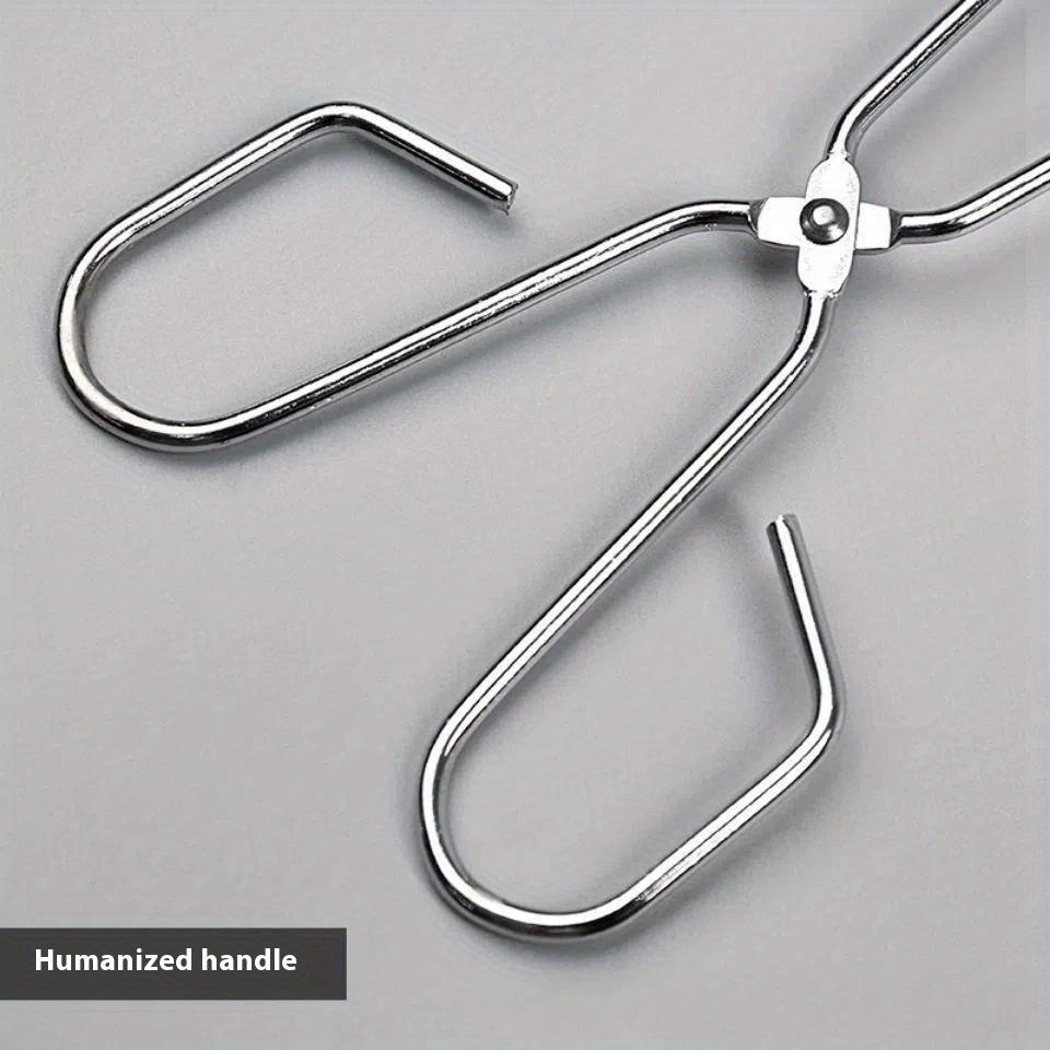 1/3 Multifunctional Grill Tongs Stainless Steel Grilled Food Clip    Vegetable Meat Charcoal Tongs Outdoor Convenient BBQ Tools