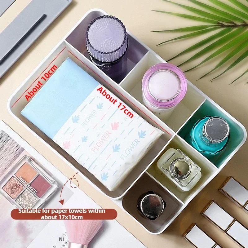 Multifunctional Desktop Tissue Storage Box with Remote Control Organizer Living Room, Dining Table & Coffee Table Storage Box